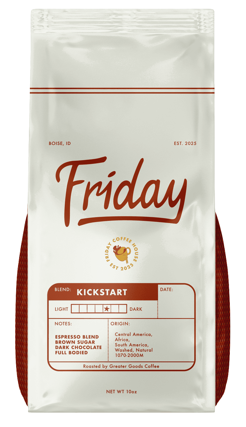 Friday Coffee House Kickstart Roast coffee bag