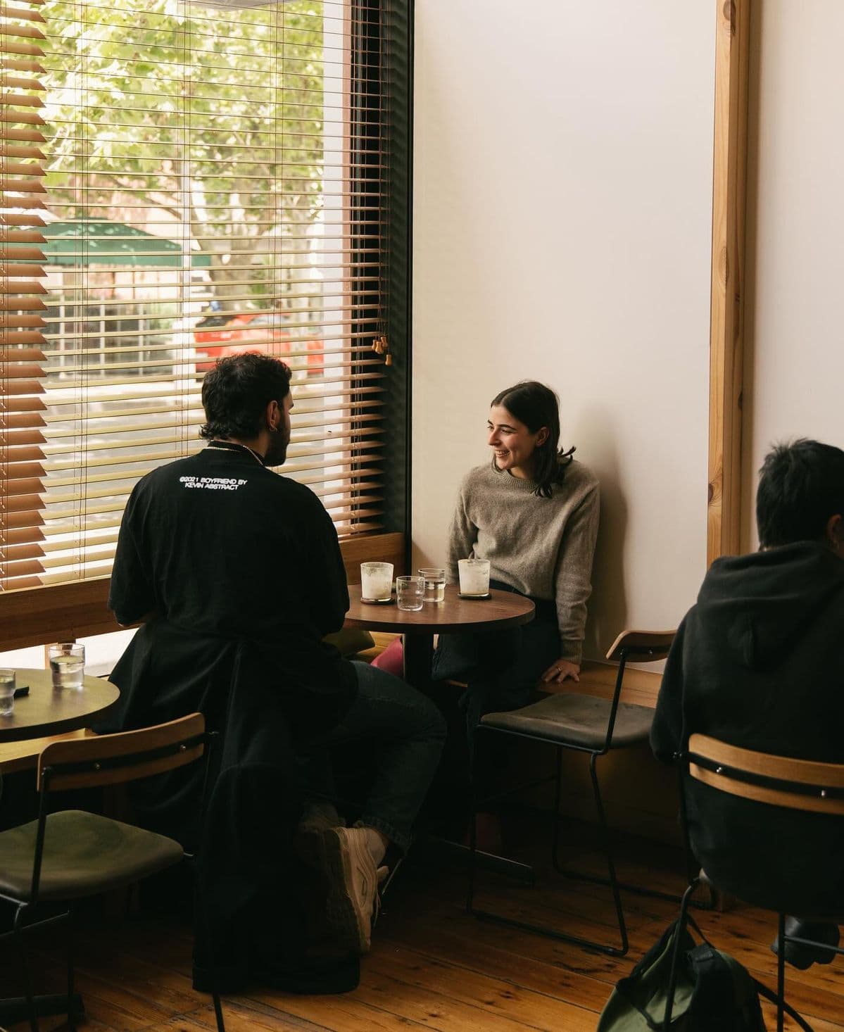 Guests enjoying coffee together
